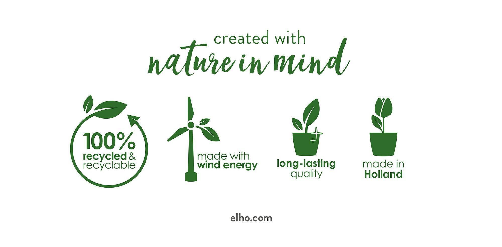 Pot elho Greenville Rond groen - D39 x H37