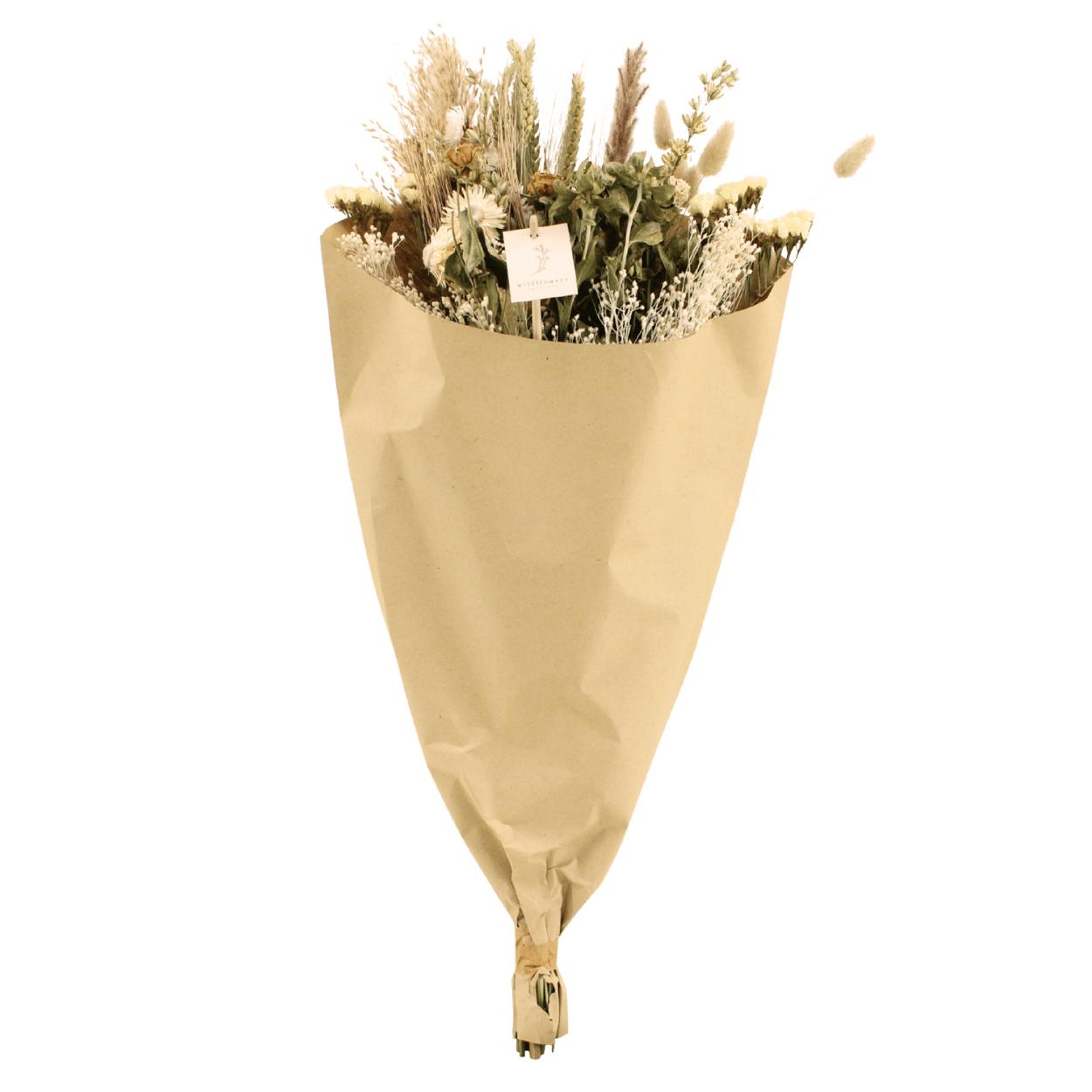 Droogbloemen Veldboeket Naturel - Ø25 - ↨60cm