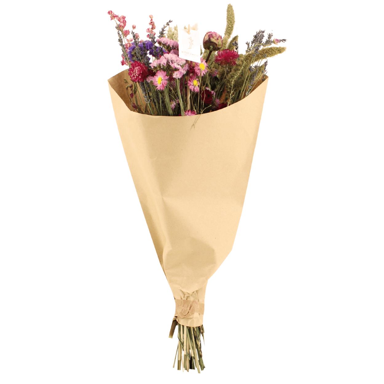 Droogbloemen Veldboeket Roze - Ø25 - ↨60cm