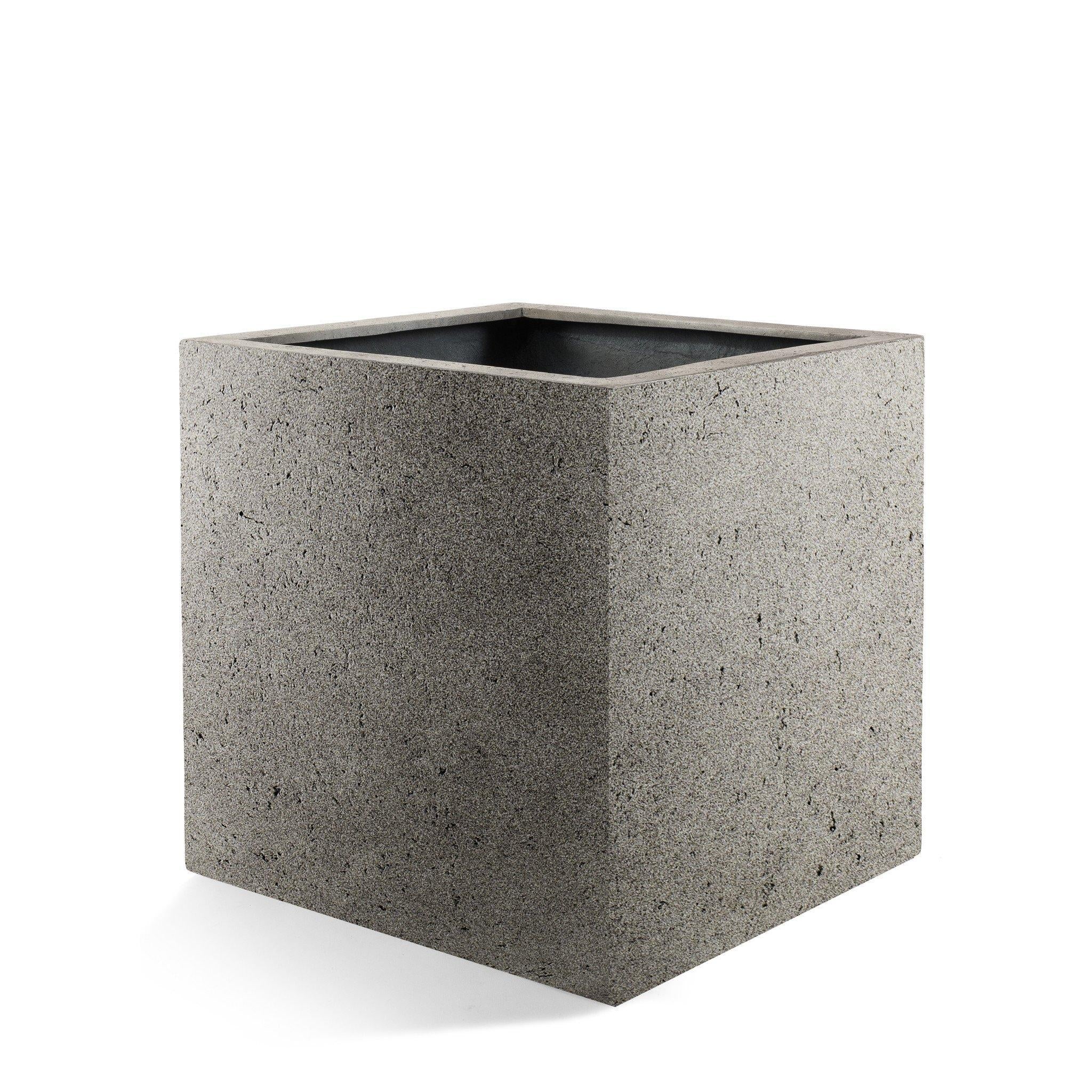 Pot Grigio Cube Naturel Beton - D50 x H50