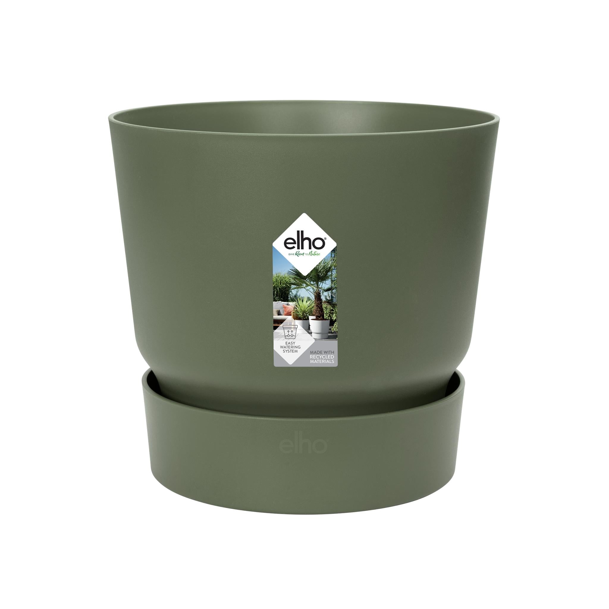 Pot elho Greenville Rond groen - D18 x H17