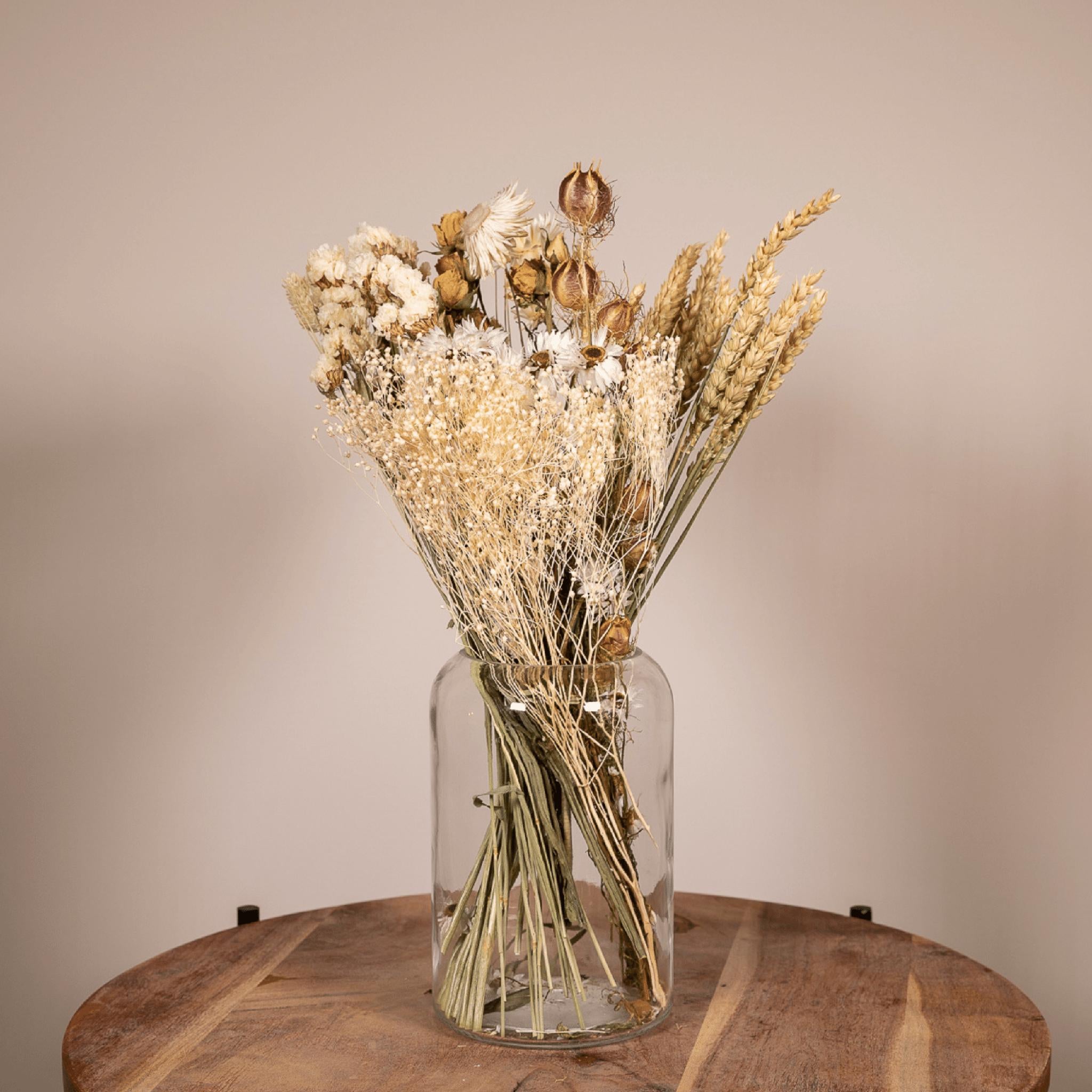 Droogbloemen Veldboeket Naturel - Ø15 - ↨35cm