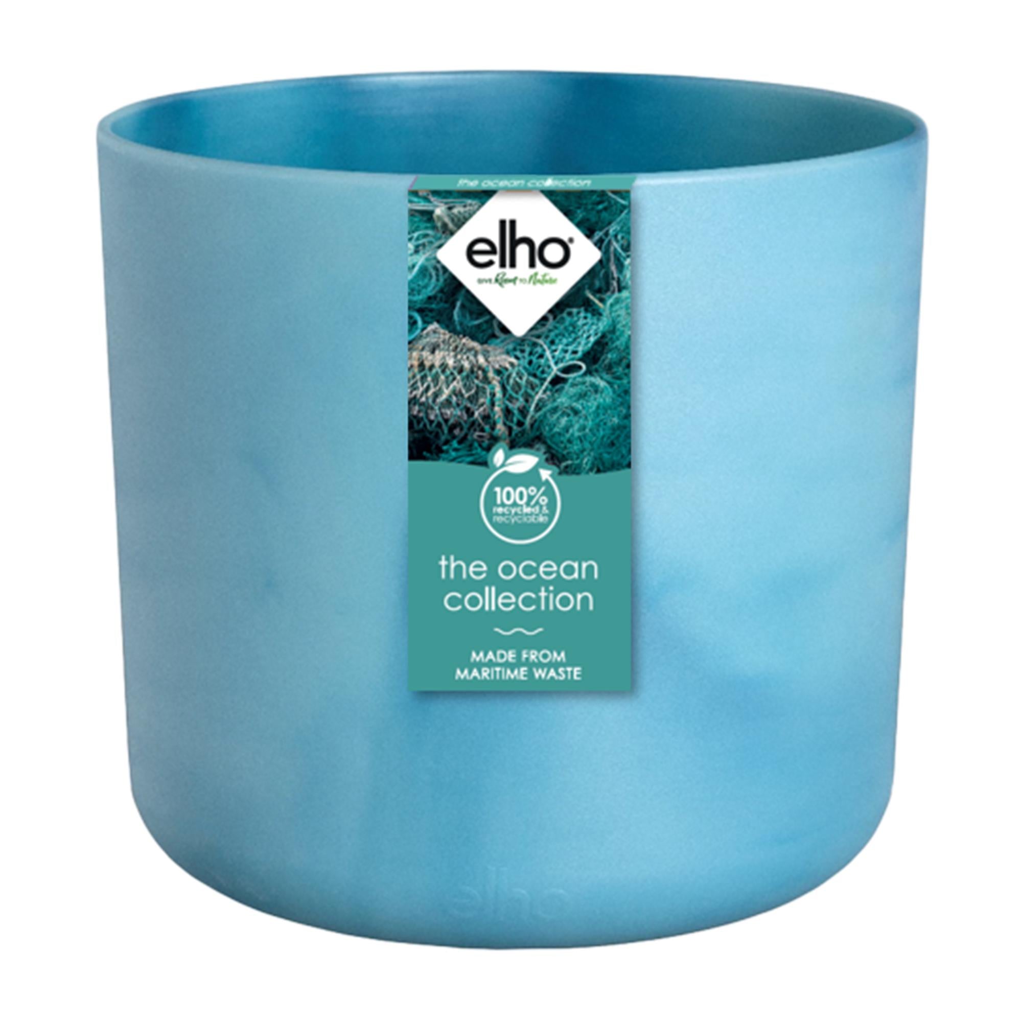 Pot Elho Ocean Rond atlantic blauw - D14 x H13