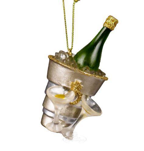 XMASS BALL - Champagne-emmer met glazen