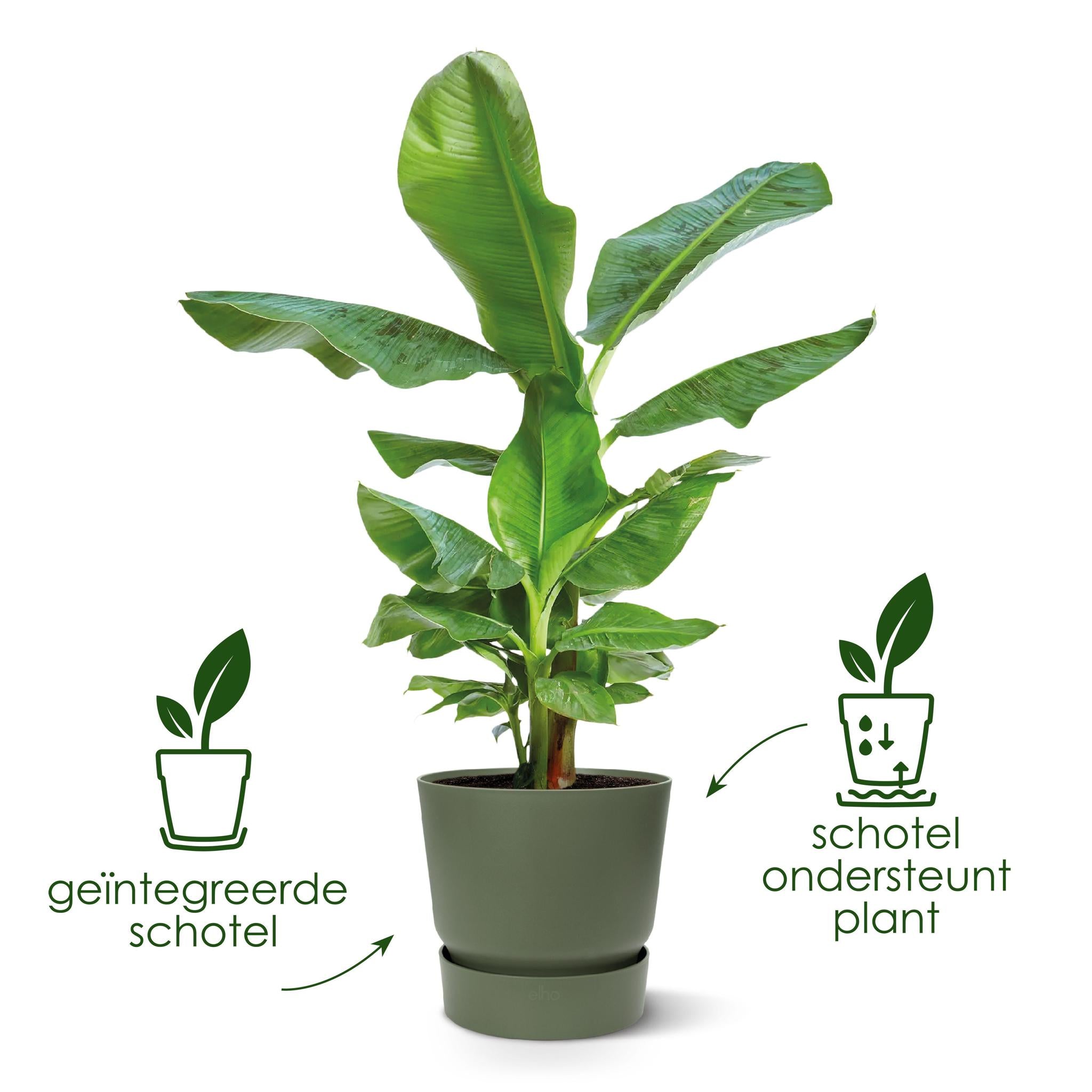 Pot elho Greenville Rundes Grau – D18 x H17